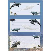 HERMA Étiquette pour livre Dauphins, 76 x 35 mm