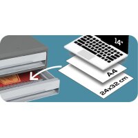 CEP Module de rangement/support décran MoovUp, 2 tiroirs