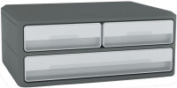 CEP Module de rangement MoovUp, 3 tiroirs, gris