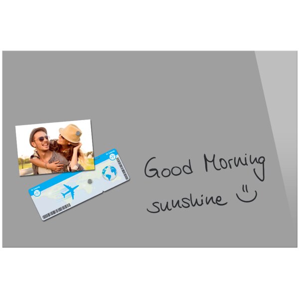 Be!Board Tableau magnétique en verre (L)600x(H)400 mm, blanc