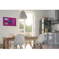 Be!Board Tableau magnétique en verre (L)600x(H)400 mm, blanc