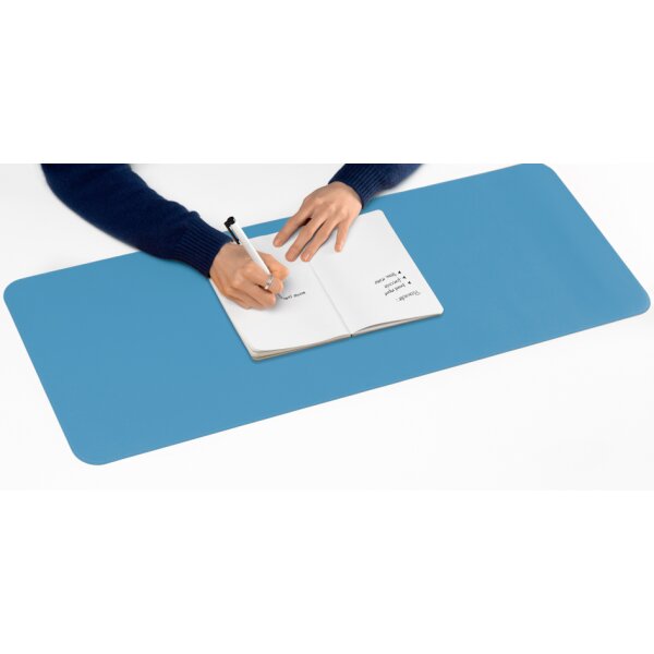 sigel Sous-main, similicuir, enroulable, bleu/vert