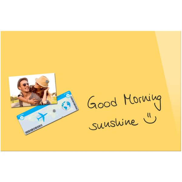 Be!Board Tableau magnétique en verre (L)600x(H)400 mm, gris