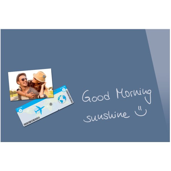 Be!Board Tableau magnétique en verre (L)600x(H)400 mm, gris