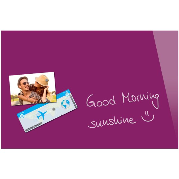 Be!Board Tableau magnétique en verre (L)600x(H)400 mm, gris