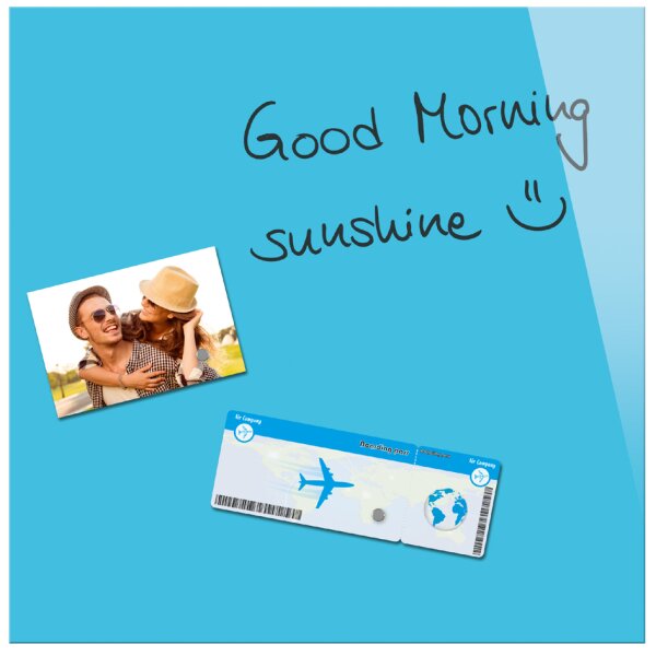 Be!Board Tableau magnétique en verre (L)450x(H)450 mm, noir