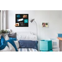 Be!Board Tableau magnétique en verre (L)450x(H)450 mm, blanc