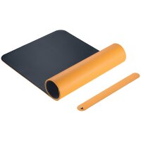 sigel Sous-main, similicuir, enroulable, jaune/gris