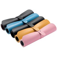 sigel Sous-main, similicuir, enroulable, jaune/gris