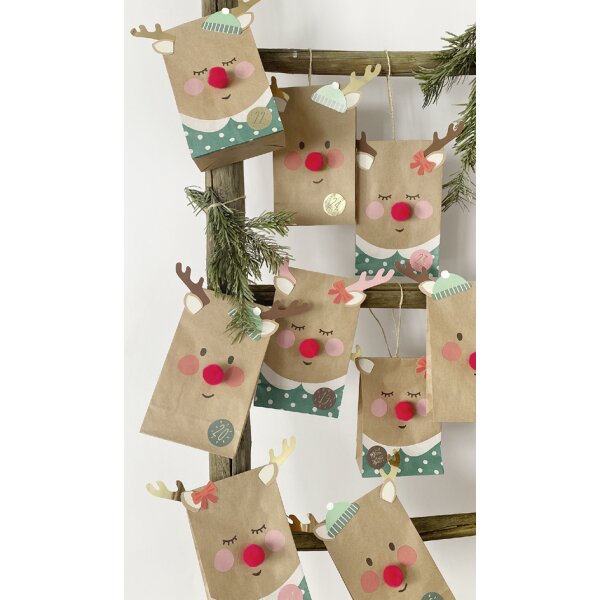 folia Kit pour calendrier de lAvent RED NOSE REINDEER, 216