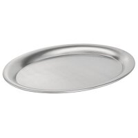 APS Plateau de service CAFE, ovale, acier inoxydable mat