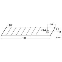 NT Cutter Ersatzklingen BL1P, Klingenbreite: 18 mm