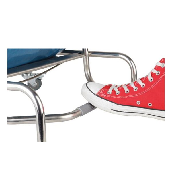 APS Support de sac poubelle QUICKSTEP, 120 litres, argent