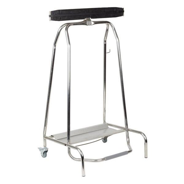 APS Support de sac poubelle QUICKSTEP, 120 litres, argent