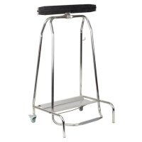 APS Support de sac poubelle QUICKSTEP, 120 litres, argent