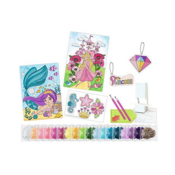 URSUS Diamond Sticker Princess 43510002 2 cartes, 2 pendentifes