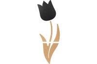 SECURIT Tableau Craie Tulip FB-CB-TULIP noir 28x15x1.5cm