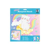 URSUS Moosgummi Mosaik 8420018 Glitter Kittycorn 25x25cm