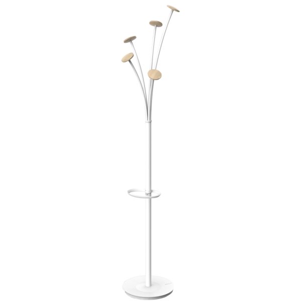 ALBA Portemanteau FESTIVAL, hauteur: 1.870 mm, blanc/bois