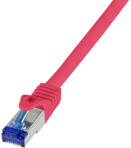 LogiLink Câble patch Ultraflex, Cat.6A, S/FTP, 0,25 m, rouge
