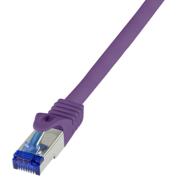 LogiLink C&acirc;ble patch Ultraflex, Cat.6A, S/FTP, 20 m, violet