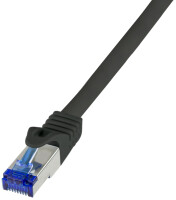 LogiLink Câble patch Ultraflex, Cat.6A, S/FTP, 3,0 m, noir