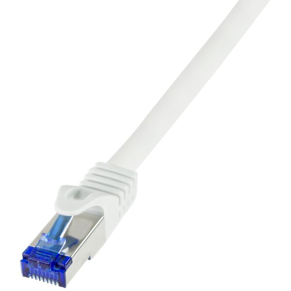 LogiLink Patchkabel Ultraflex, Kat.6A, S FTP, 7,5 m, weiss