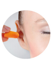 HARO Gehörschutzstöpsel, Schaumstoff, orange