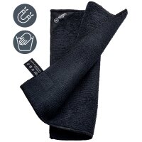 sigel Magnetisches Mikrofaser-Reinigungstuch, schwarz