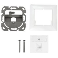 LogiLink Unterputzdose für Keystone-Module, 2-fach, reinweiss