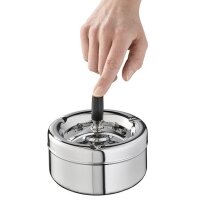 APS Cendrier rotatif PUSH, argent / noir