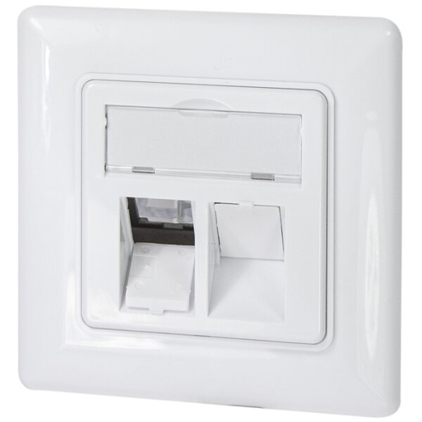 LogiLink Boîtier dencastrement pour module keystone, blanc