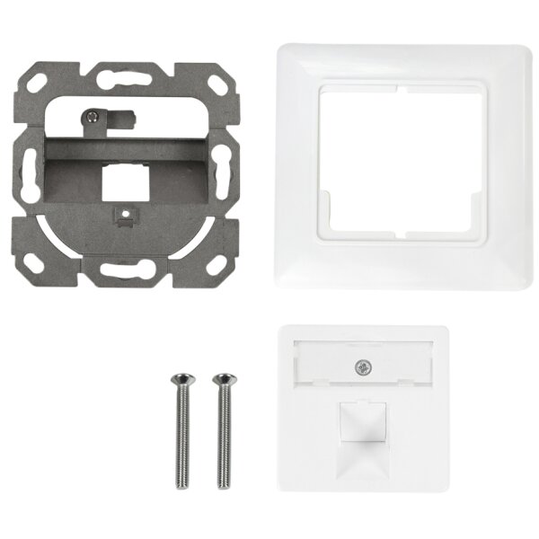 LogiLink Boîtier dencastrement pour module keystone, blanc