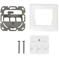 LogiLink Unterputzdose für Keystone-Module, 3-fach,...