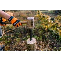 Bradas Coin de fendage, acier trempé, 2,5 kg, gris