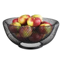 APS Brot- und Obstkorb WIRE, rund, schwarz