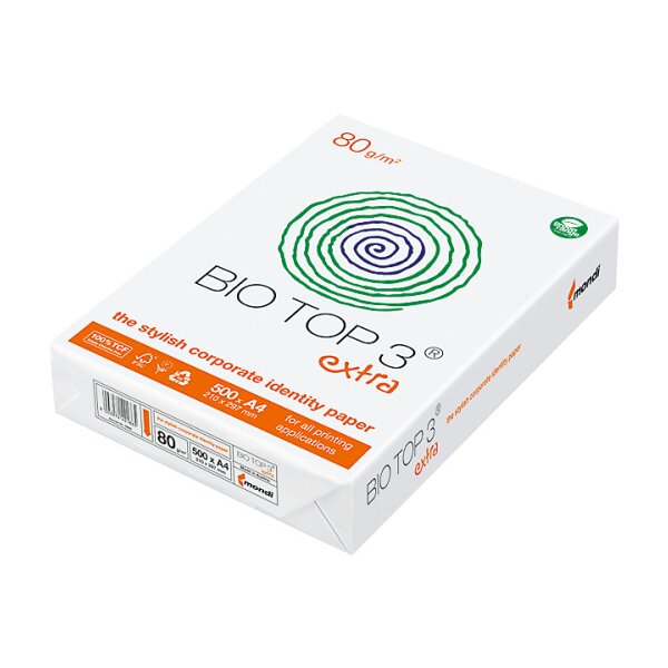 BIO TOP 3 Kopierpapier A3 88008659 80g, weiss 500 Blatt