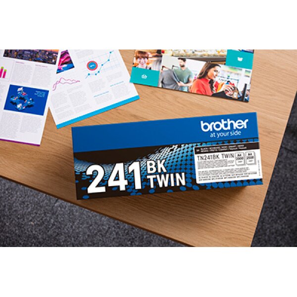 BROTHER Toner HY Twin Pack schwarz TN-241BKTWIN HL-3140/3170 2x2500 pages