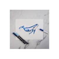 TOMBOW Bloc aquarelles A6 PB-AQUA-COV 300g, 15 feuilles