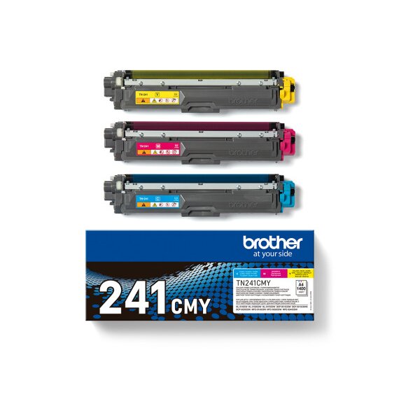 BROTHER Toner Multipack CMY TN-241CMY HL-3140/3170 1400 Seiten