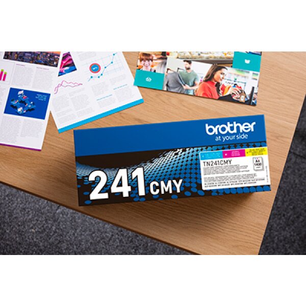 BROTHER Toner Multipack CMY TN-241CMY HL-3140/3170 1400 Seiten