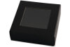 ELCO Box cadeau avec grande fenêtre 82111.11 noir, 15x15x5cm 5 pcs.