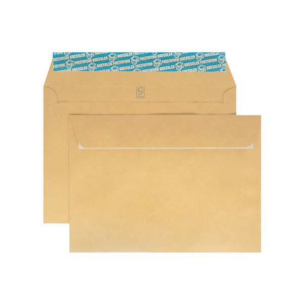 GOESSLER Enveloppe Kraft s/fen&ecirc;tre C5 1172 100g, brun 500 pcs.