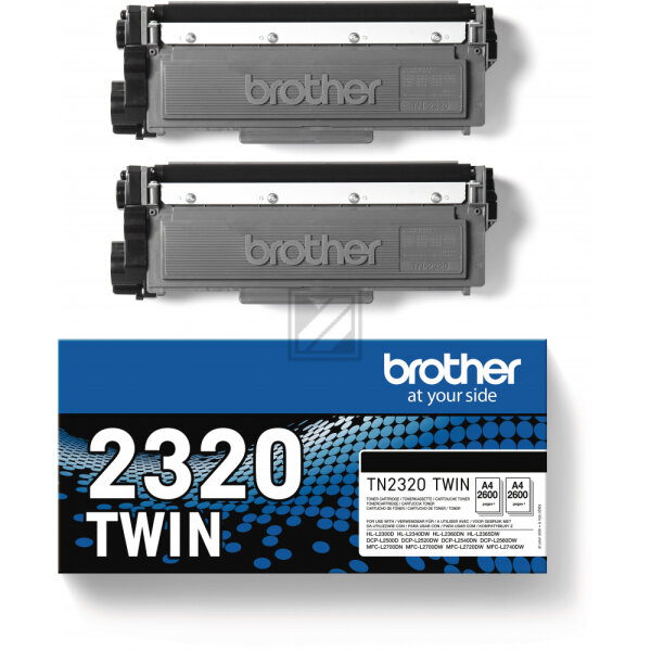 BROTHER Toner Twin Pack black TN-2320TWIN HL-L2340/L2360 2x2600 pages