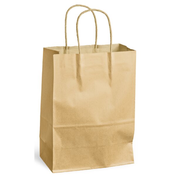 MAILmedia Sac en papier avec cordelette, 8,7 litres, marron