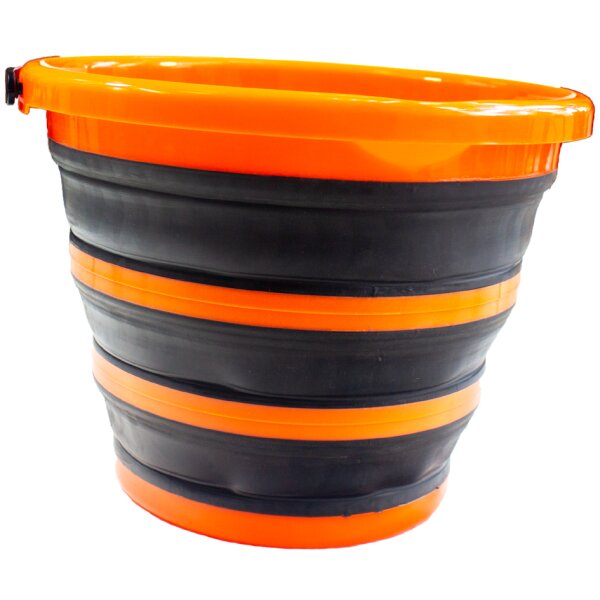 Garten PRIMUS Falteimer, schwarz orange