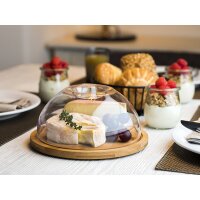 APS Bambus-Tablett mit Haube, rund, Durchmesser: 205 mm