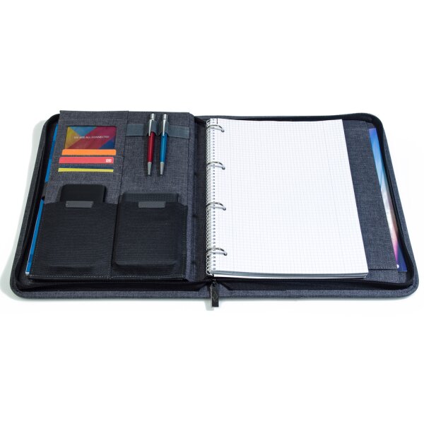 WEDO Serviette-classeur COLLEGE, A4, polyester, gris chiné