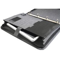 WEDO Serviette-classeur COLLEGE, A4, polyester, gris chiné