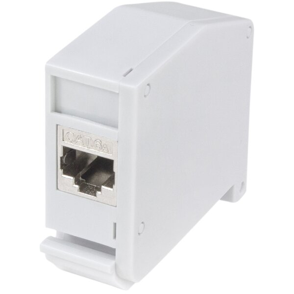 LogiLink Adaptateur pour rail DIN,1 module Keystone, gris